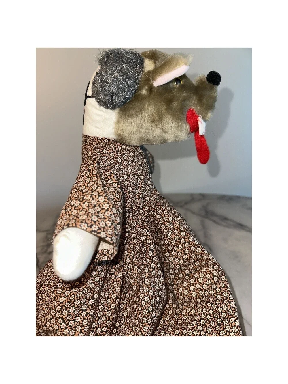 Little Red Riding Hood Handmade 3in1 Doll Big Bad Wolf & Grandma 16